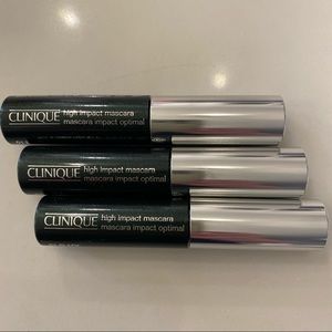NWT - Set of 3 - Clinique High Impact Mascara - Black 01